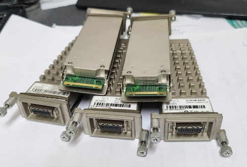 5x 3COM 3CXENPAK95 10GBASE-CX4 XENPAK Transceivers