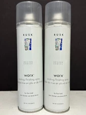 Rusk Design Series Worx Working/Finishing Spray For Firm Hold -2 Pack/10 OZ Each
