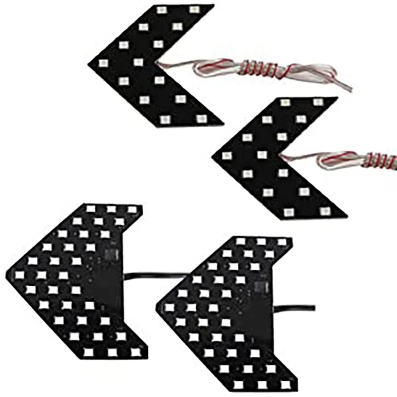 Panel de flechas 33SMD espejo lateral para automóvil bombillas LED luces de señal de giro lámparas Foto 3 de 4