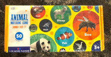 Realistic Animal Matching Game, 50 PCS Round Memory Cards