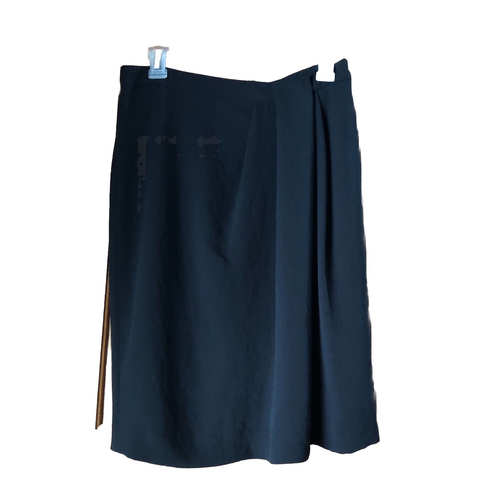 THEORY Women&rsquo;s Gathered Side Crepe Silk Lined BRUNTON Skirt Knee Length Size 10