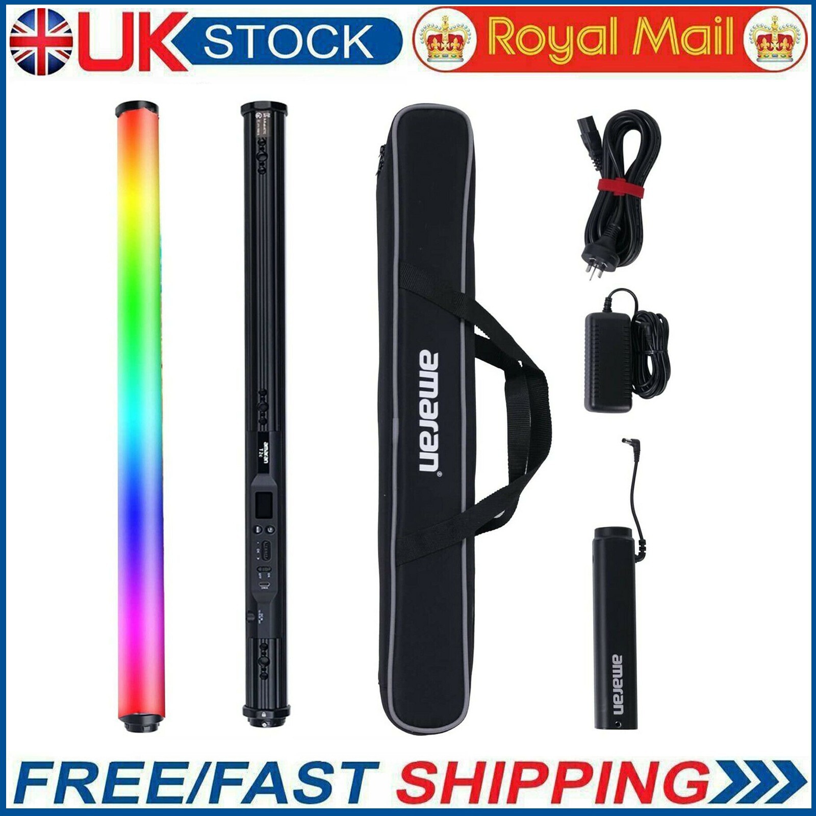 Aputure Amaran T2c RGB Full-Color LED Video Tube Light Wand Stick 2500K~7500K