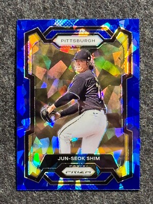 2024 Panini Prizm Jun-Seok Shim #290 Blue Ice Prizm Pittsburgh Pirates Prospect