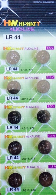 10 X Lr44 Ag13 6 675 1166a L1154 Alkaline Button Battery Batteries 1 5v For Sale Online Ebay