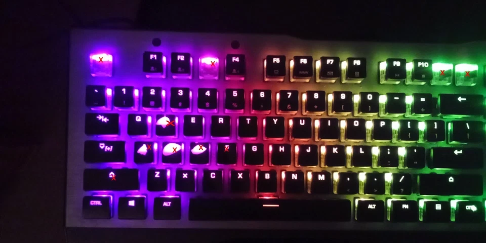 1 Roccat Vulcan 120 Aimo RGB Mechanical Gaming Key cap - Image 4 of 4