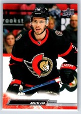 2022 Upper Deck #130 Artem Zub Ottawa Senators