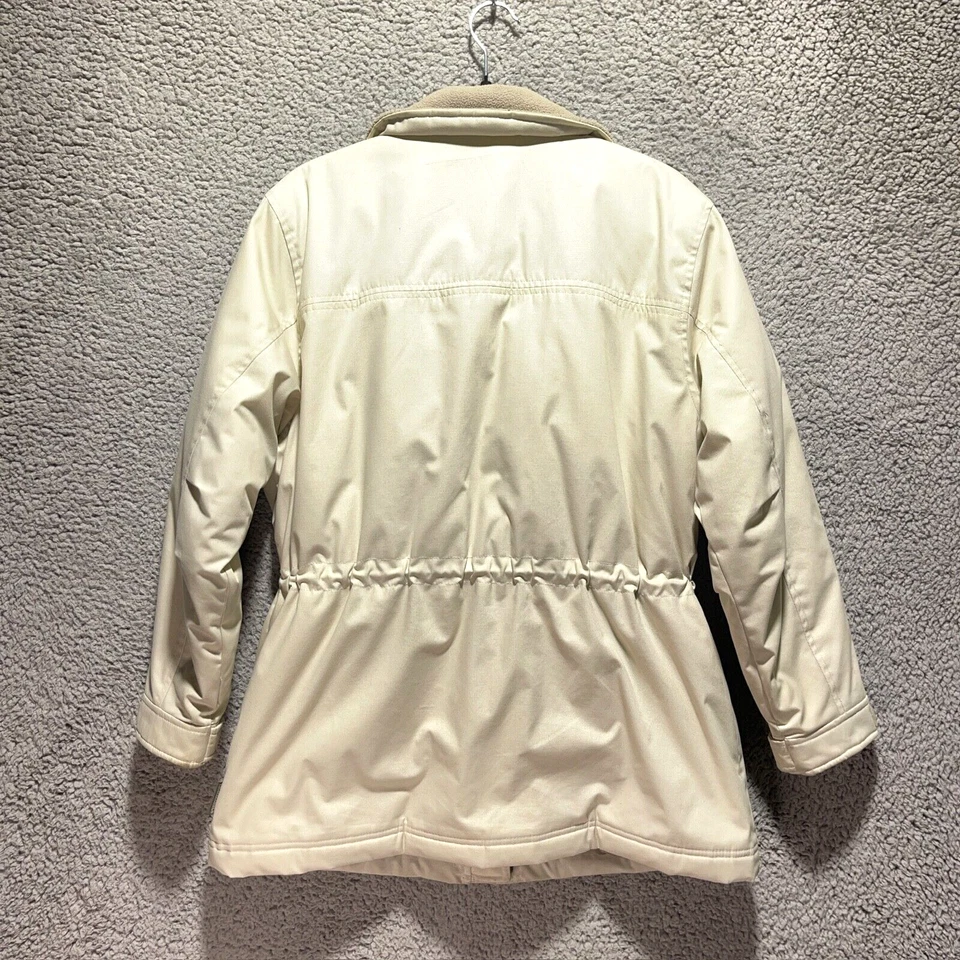 Chaqueta Pacific Trail Petite Mediana Beige Forrada Tareas Granero Abrigo de Trabajo Clima Frío Foto 2 de 4