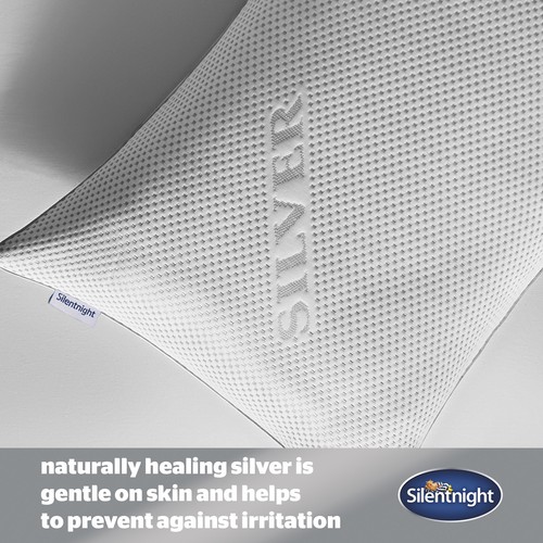 Silentnight Wellbeing Collection Silver Infused Pillow Naturally Antibacterial - Picture 4 of 7