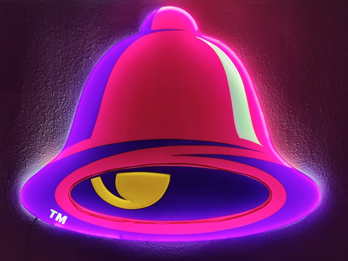Taco Bell sign. Added lights. Can remove. Cleaned. Easy to hang | eBay