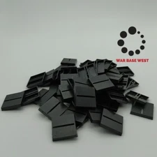 Lot Of 60 25mm Square Slot Bases Used For Warhammer Fantasy Saurus Orc Chaos