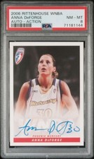 2006 Rittenhouse WNBA Anna DeForge Autograph PSA 8 Phoenix Mercury Action