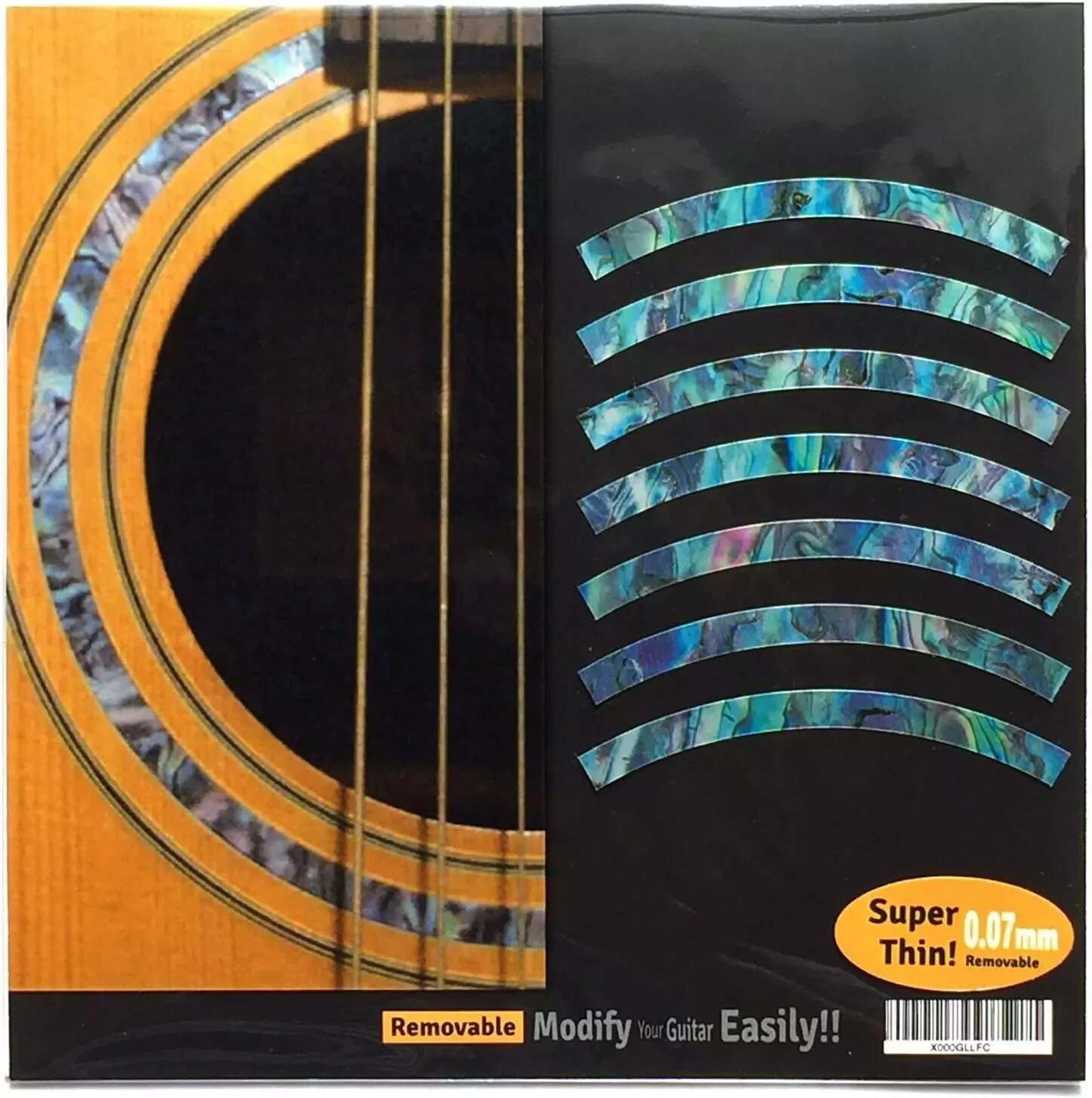 Inlay Sticker Decal Acoustic Guitar Purfling Sound Hole, Rosette Strip