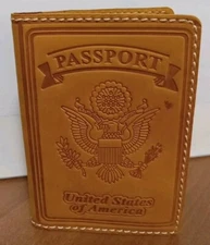 Montana West Leather Passport Holder Wallet Cover Case,  Has Minor Imperfections