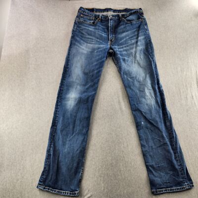 Levi 514 Jeans Men's Size 36x34 Blue Dark Wash Nice Quality Durable 