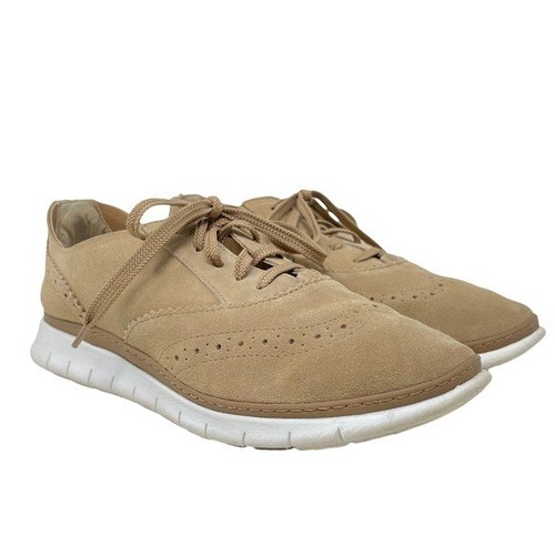 Vionic Kenley Tan Suede Lace-Up Oxford 