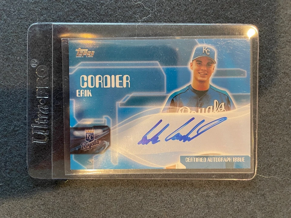 3 tarjetas de béisbol autografiadas por Topps diferentes - Burrell, Cordier, Gorzellany Foto 3 de 3