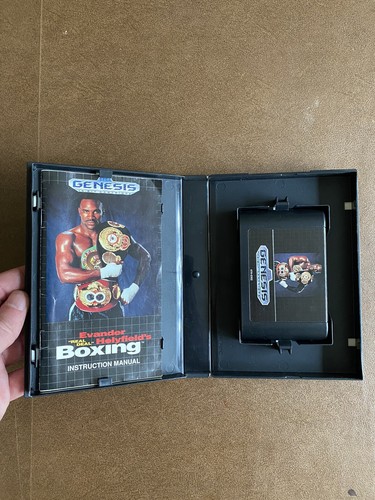 Evander Holyfield's "Real Deal" Boxing Sega Genesis 1992 w/ Game, Case & Manual - Picture 3 of 10