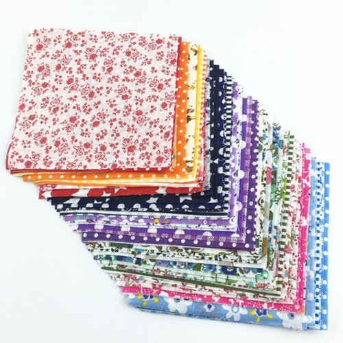 100* Mixed Color Floral Pre-Cut Bundle Charm Cotton Quilting Fabric Decor Home - Picture 8 of 8