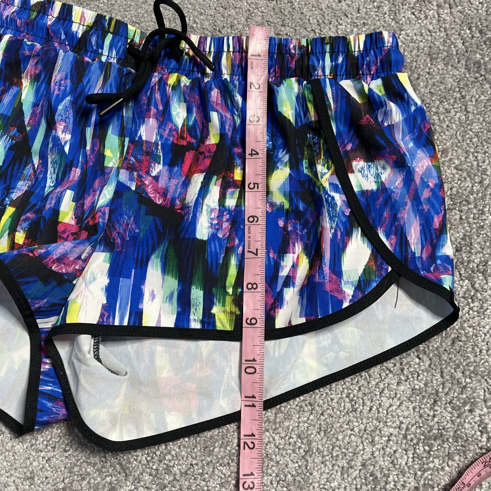 fabletics multicolor athletic running shorts