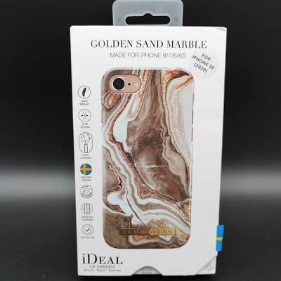 iDeal of Sweden Golden Sand Marble iPhone /8/7/6/6S/SE 2020 Handy-Schutzhülle