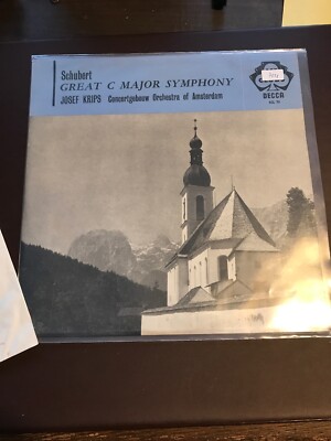 Schubert Great C Major Symphony LP Josef Krips 7058