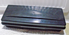 Vintage Alpha 15 or 24 Audio Cassette Tape Storage Box Case Holder Black Plastic