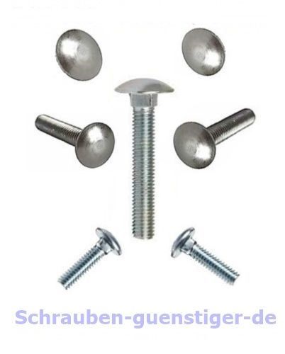 5 ud. Tornillos Cerradura 10mm M10 DIN 603 Rosca Completa 10x200 Acero Inoxidable A2 - Imagen 1 de 1