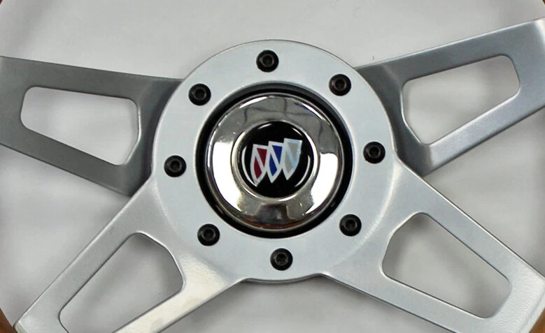 67 68 Electra Gran Sport Riviera Skylark 13 1/2" madera 4 radios volante Foto 2 de 4