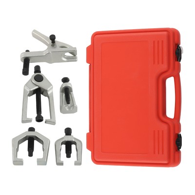 6pc Front End Service Tool Kit Ball Joint Separator Pitman Arm Tie Rod Puller