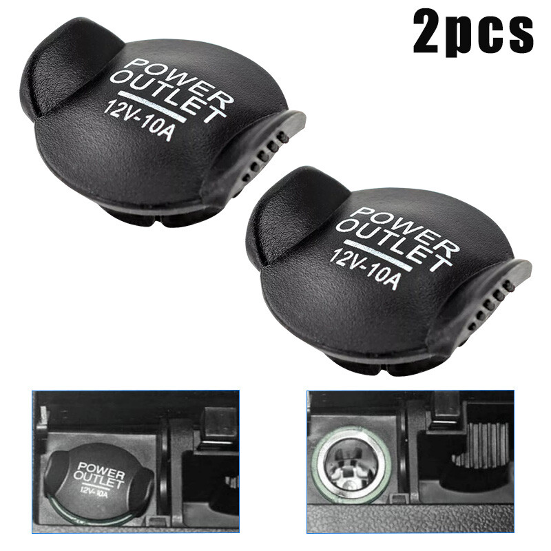 2pcs Auto Universal 12V Car Cigarette Lighter Power Socket Outlet Plug Cover Cap