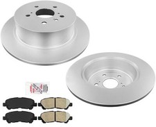 Fits TOYOTA HIGHLANDER 2008-2013 Rear Disc Brake Rotors and Ceramic Brake Pads