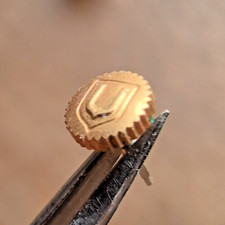Universal Geneve Rose Gold 4.9mm Watch Crown Part Tap 0.9  (M17)