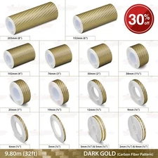 PinStriping Pin Stripe Adhesive Tape Decal Vinyl Sticker CARBON FIBER DARK GOLD
