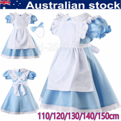 Disfraz De Alicia Para Niña De 2 A 12 Años – Vestido Con Delantal Y Diadema, Ideal Para Cosplay, Fiestas Temáticas Y Carnaval