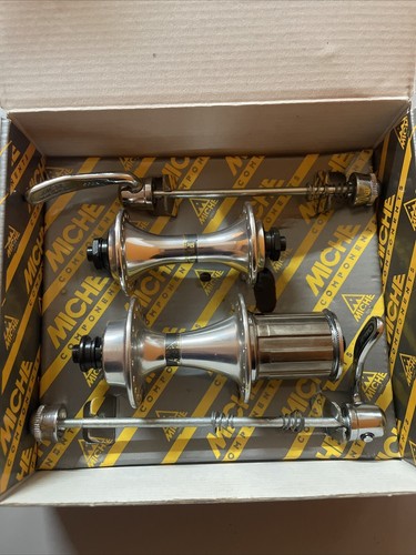 Vintage Miche Primato Bike Front-Rear Hubs 8-9 Speed 36H