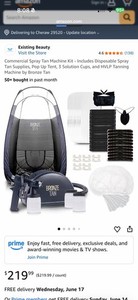 Bronze Tan Professional Spray Tan Starter Kit- Open Box