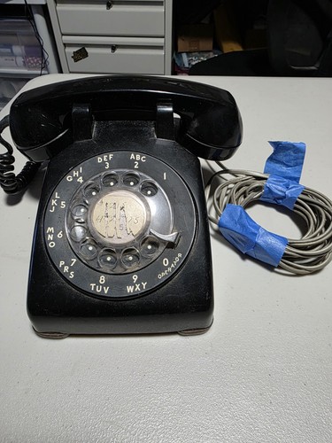 Vintage 60er Jahre Western elektrische Klingelanlagen schwarz Drehtelefon C/D 500 - Bild 2 von 10