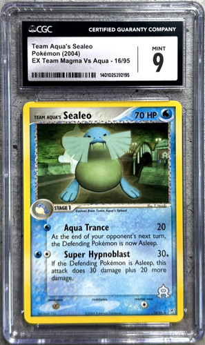 Team Aqua's Sealeo graded CGC 9 for sale on eBay