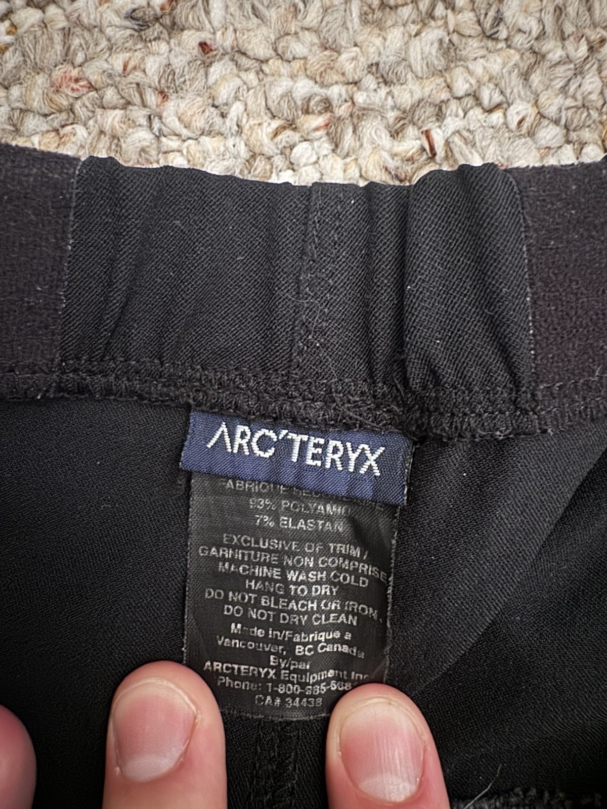 Vintage ARC’TERYX Belted Shorts Pants black Grey Size Medium Made In Canada Rare image 7