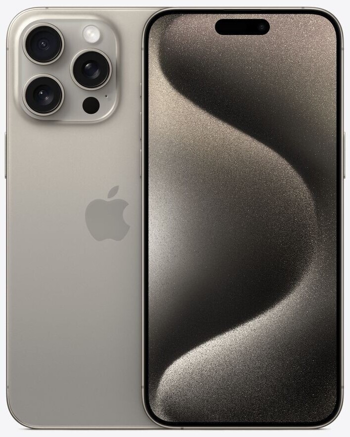 Apple iPhone 15 Pro Max 256GB Natural Titanium Smartphone - Excellent Condition