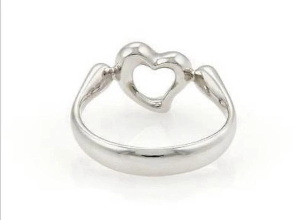 Anillo Tiffany & Co. Elsa Peretti Platino 0.02 Diamantes Banda, Talla 8 Foto 3 de 4