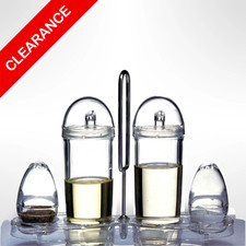 NEW Oil Vinegar Salt Pepper Cruet Set - Made In Taiwan