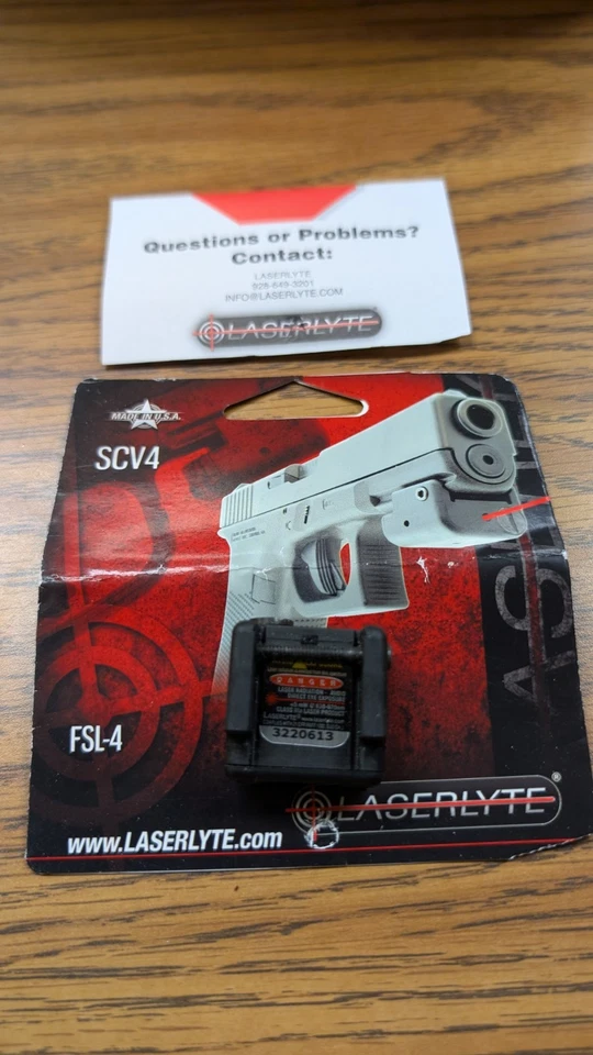 LaserLyte FSL-4 Universal Red Laser Sight SCV4 Mount – Tested - Image 3 of 3