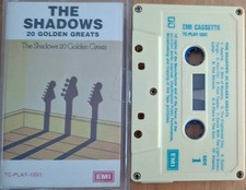 Shadows - 20 Golden Greats 1984 Aussie 20 Track Cassette EX