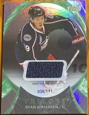 2015-16 Upper Deck Trilogy Rainbow Green Jersey Ryan Johansen #25 #’d 030/111