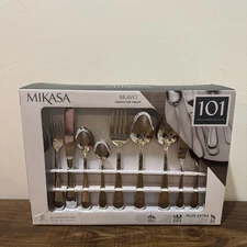 Mikasa Bravo Flatware Set 101-Piece 18/10 Stainless Steel Service for 12 New!!!
