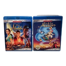 Disney Aladdin Blu Ray Lot Of 2 Original Will Smith New D6