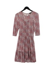 Warehouse A-Line Midi Dress UK8 in Multi
