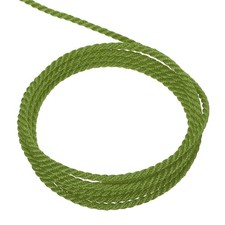 Twisted Cord Trim, 16 Yard 2mm 3-Ply Twine Braided Rope Thread, Olive Green