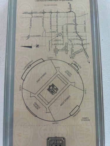 1991 Super Bowl XXV Commemorative Hologram Ticket In Case Redskins vs Bills  - Bild 3 von 3